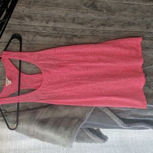 Translucent tank top with leopard print